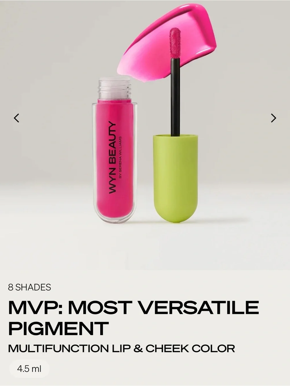 WYN BEAUTY by Serena Williams MVP Most Versatile Pigment - Bright Pink